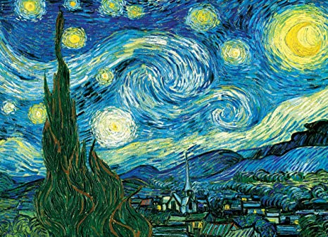 100 pc Starry Night Van Gogh