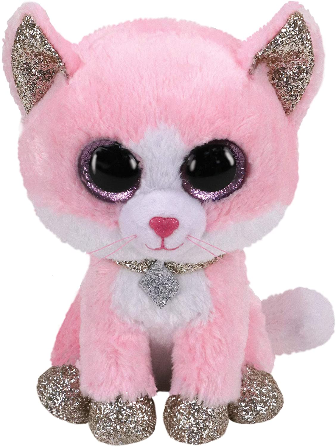 Beanie Boo Medium Fiona Pink Cat