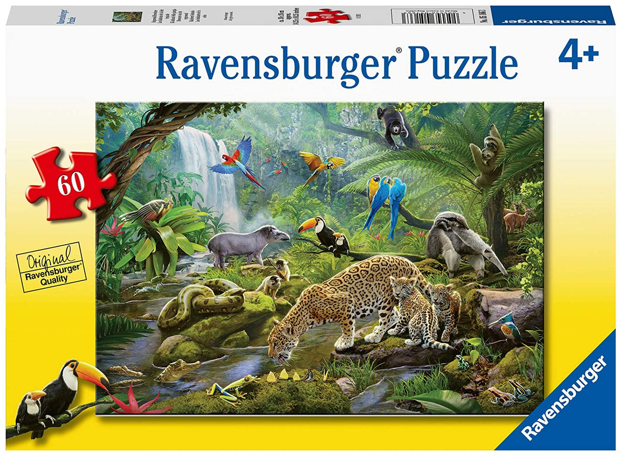 60 pc Rainforest Animals