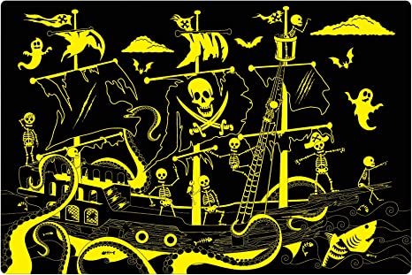 100 pc Pirate Ship Glow in the Dark