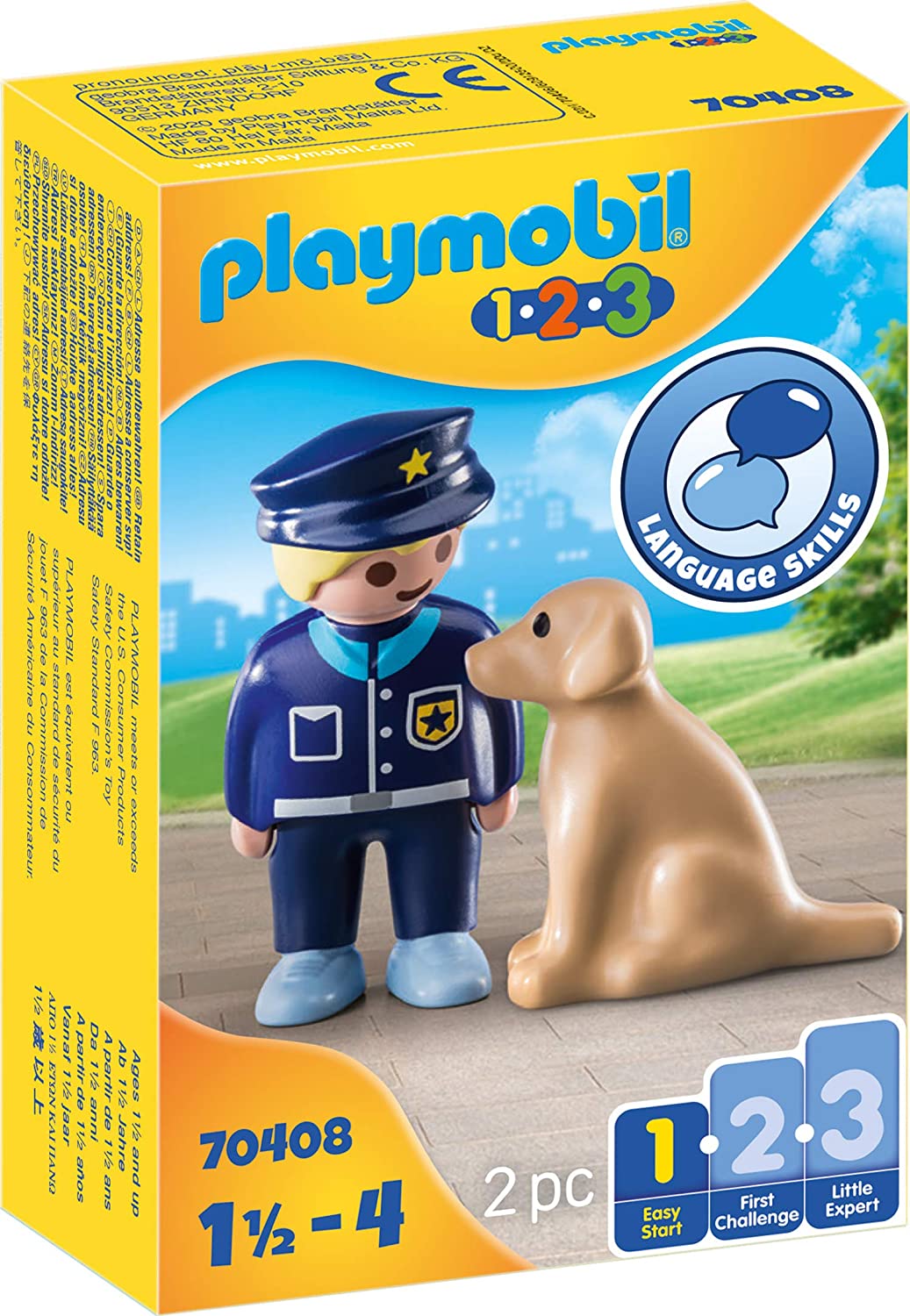Playmobil 123 Police Officer with Dog