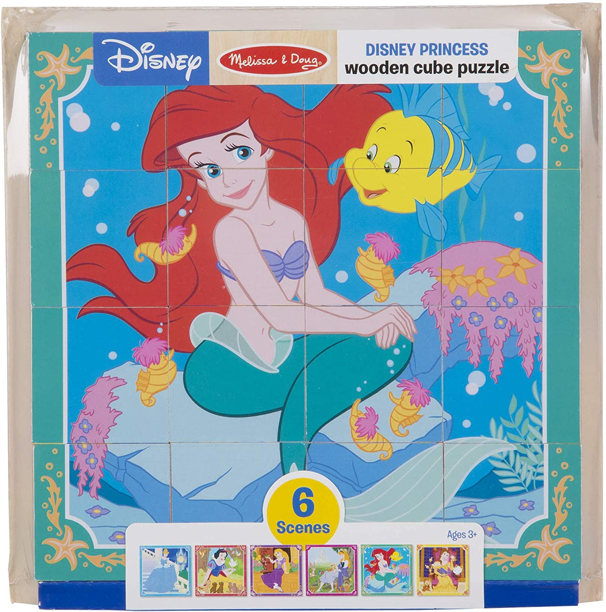 Disney Princess Wooden Cube Puzzle