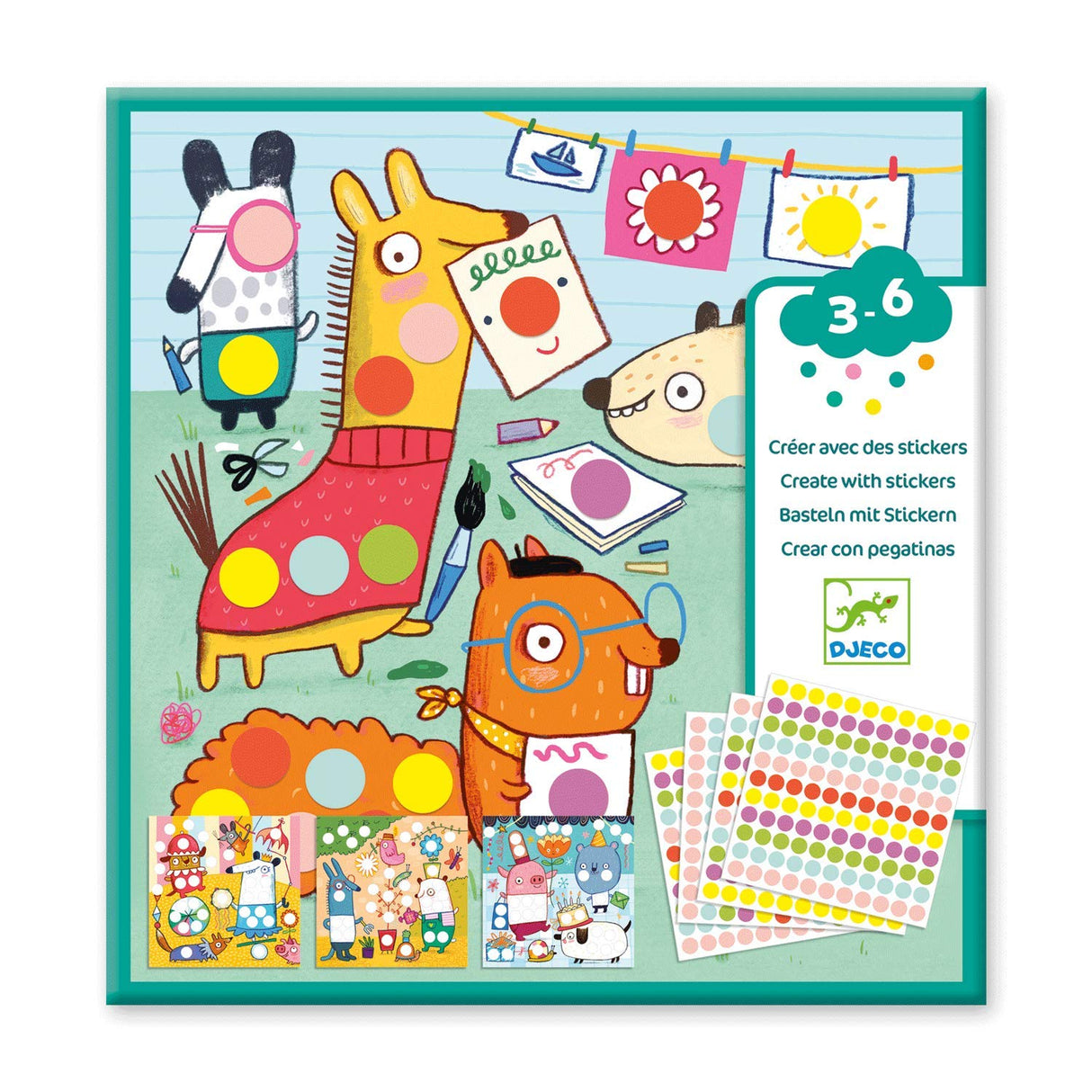 Sticker Kits with Colored Dots