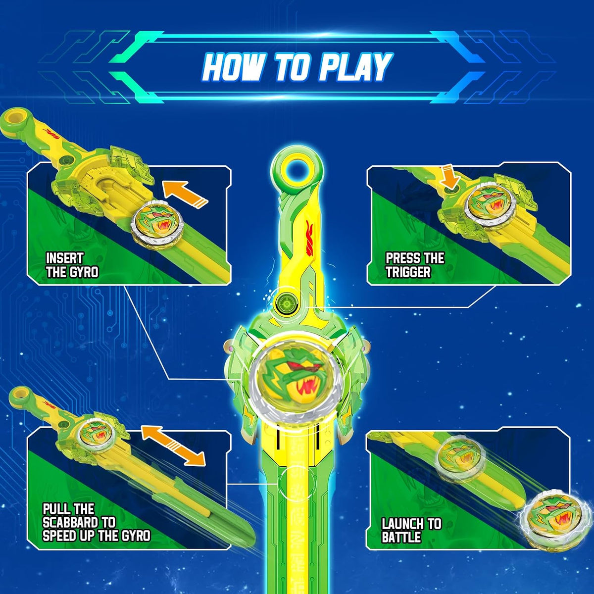 Power Pack Lightning Leopard Sword and Nado