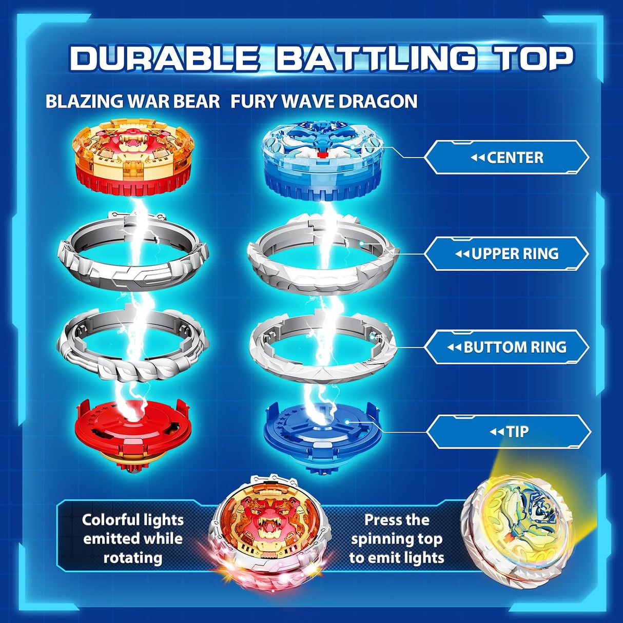 Battle Set with Arena Fury Wave Dragon and Blazing War Bear