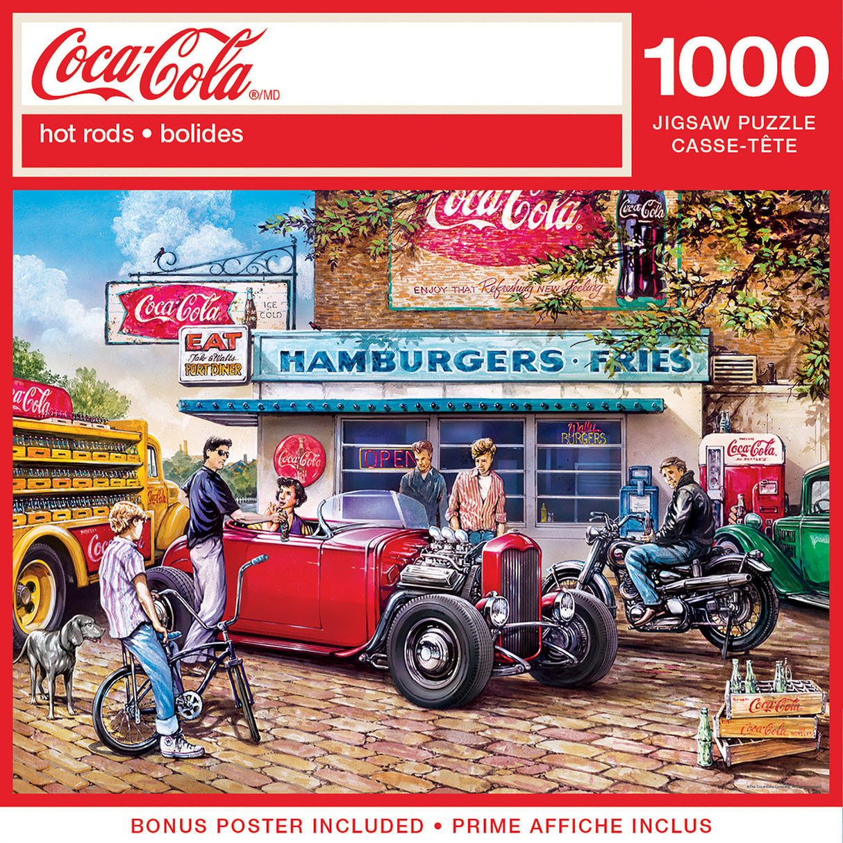 1000 pc Coca Cola Hot Rods