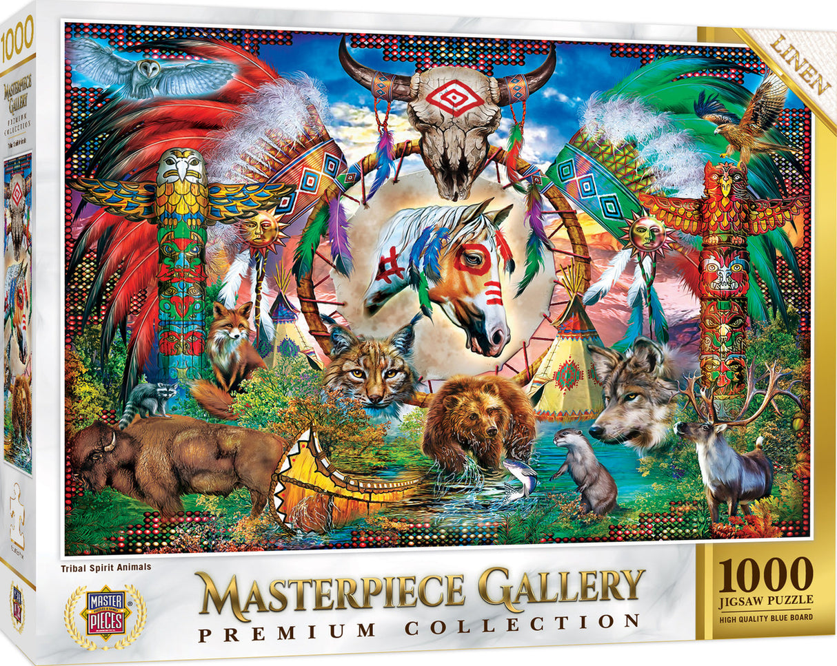 1000 pc Tribal Spirit Animals Masterpiece Gallery