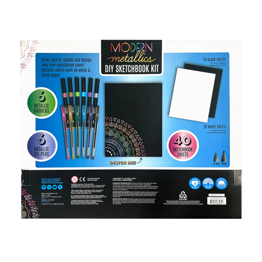 Modern Metallics DIY Sketchbook Kit