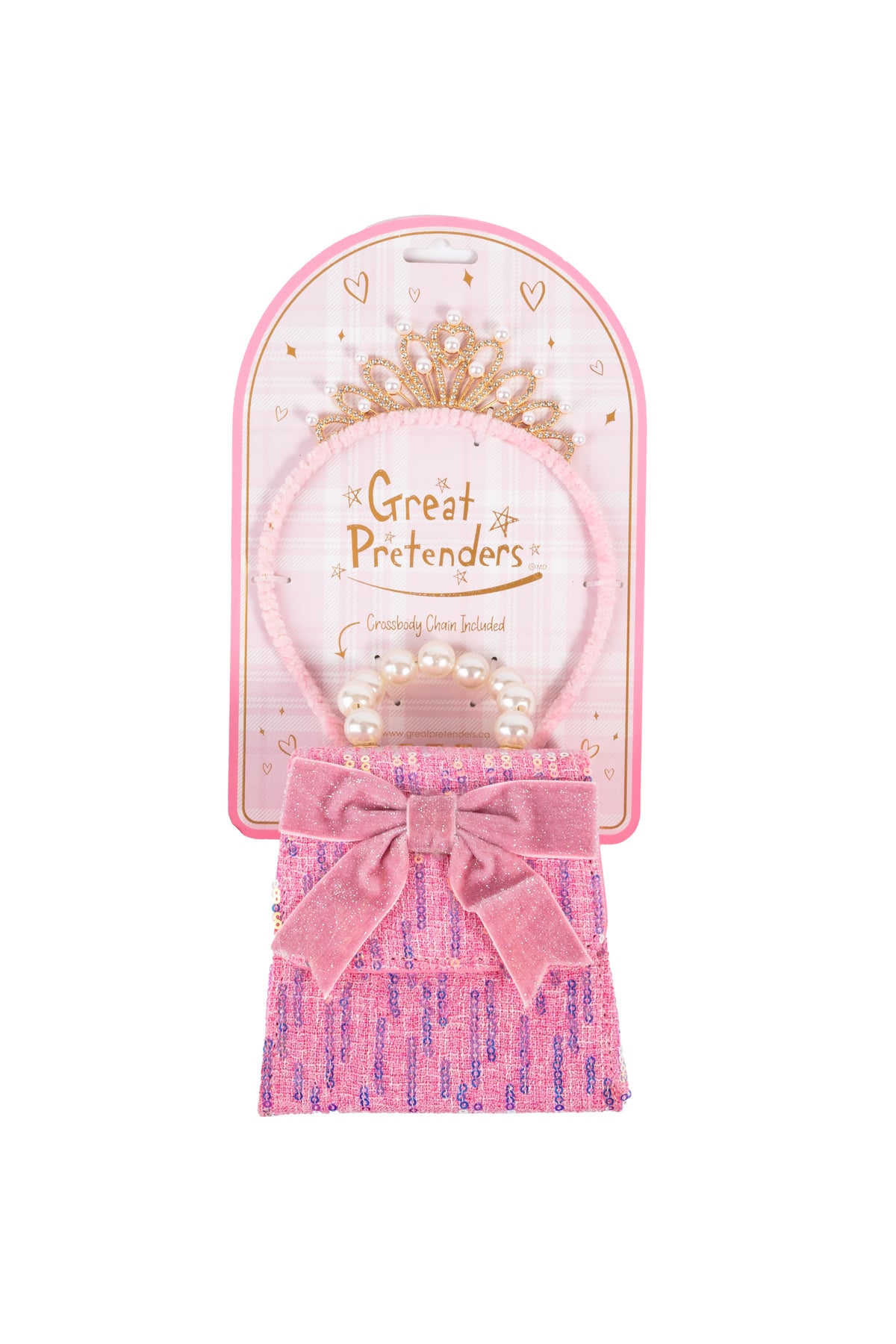 The Mademoiselle Mini Purse with Headband Pink