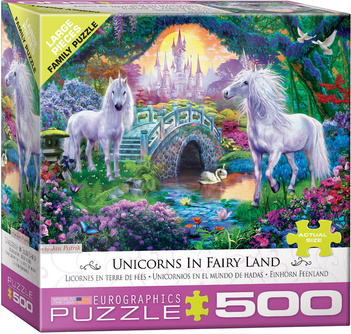 500 pc Unicorns in Fairy Land