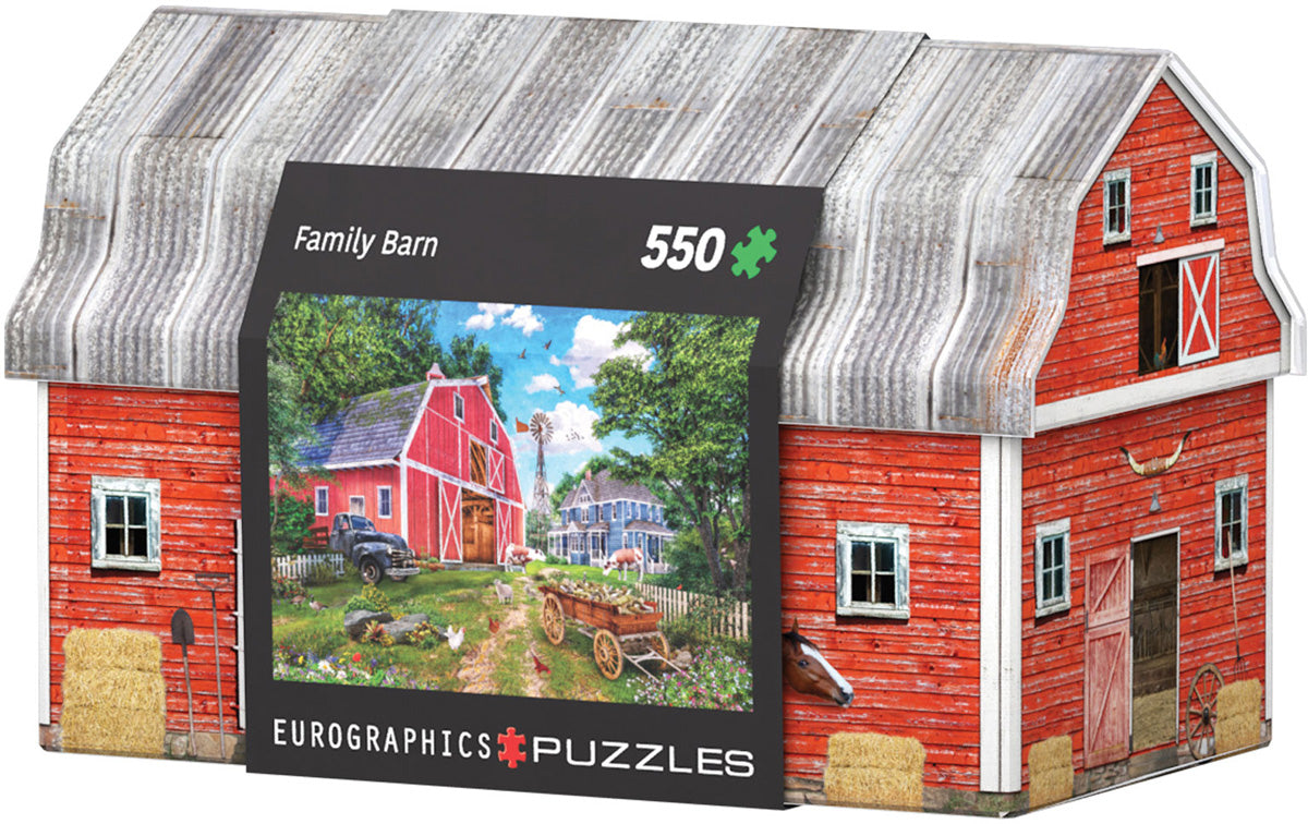 550 pc Family Farm Tin