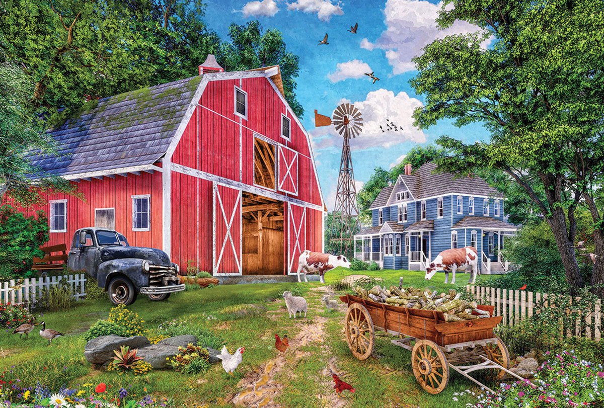 550 pc Family Farm Tin