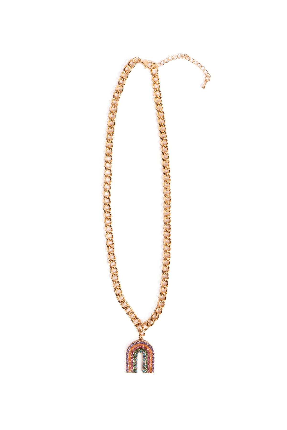 Boutique Chic Somewhere Over the Rhinestone Necklace