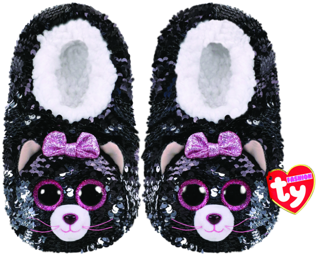 Sequin Slipper Kiki Cat Large