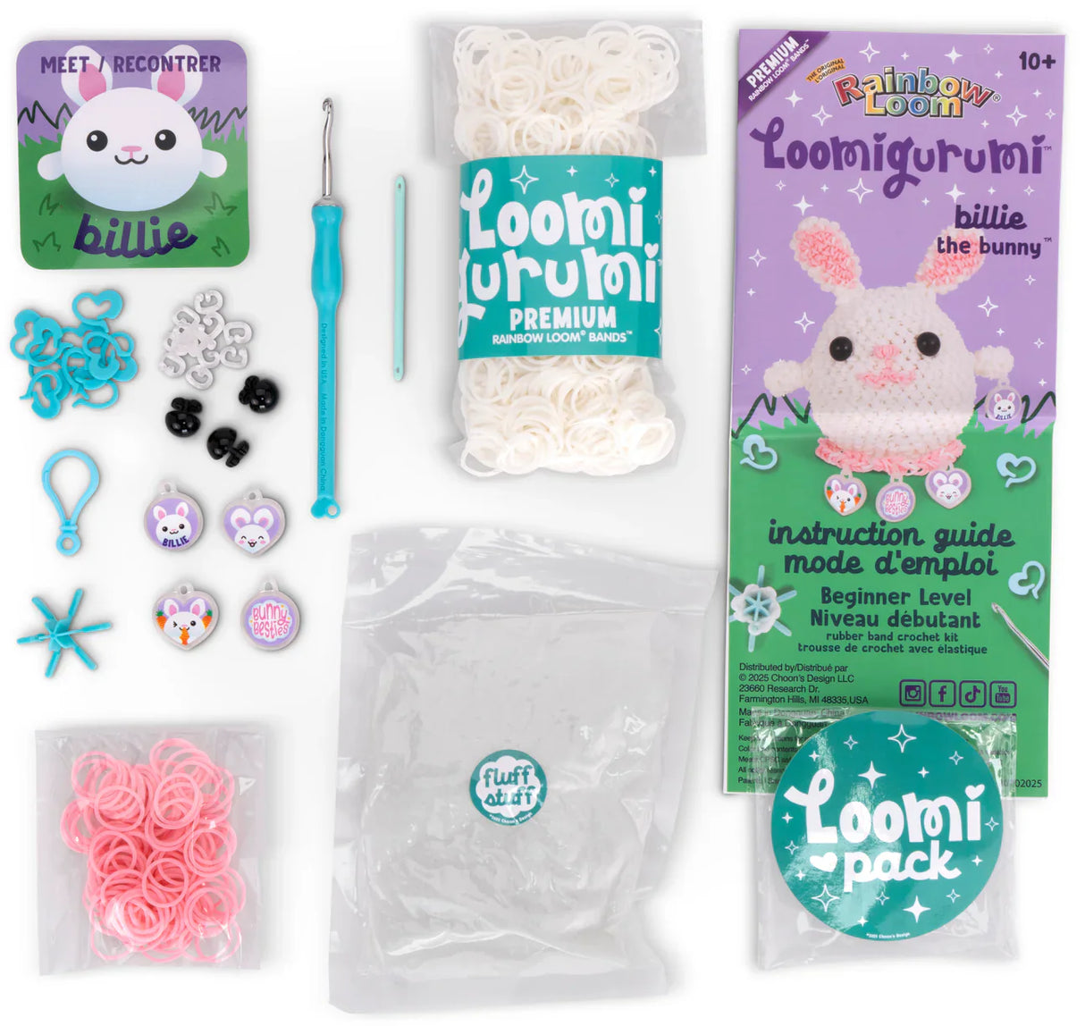 Loomigurumi Kit Bunny Rainbow Loom