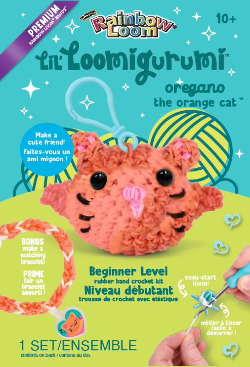 Lil Loomigurumi Orange Cat Key Chain