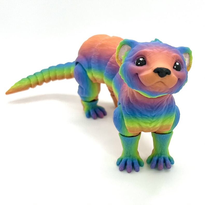 Bippits 3D Printed Rainbow Ferret