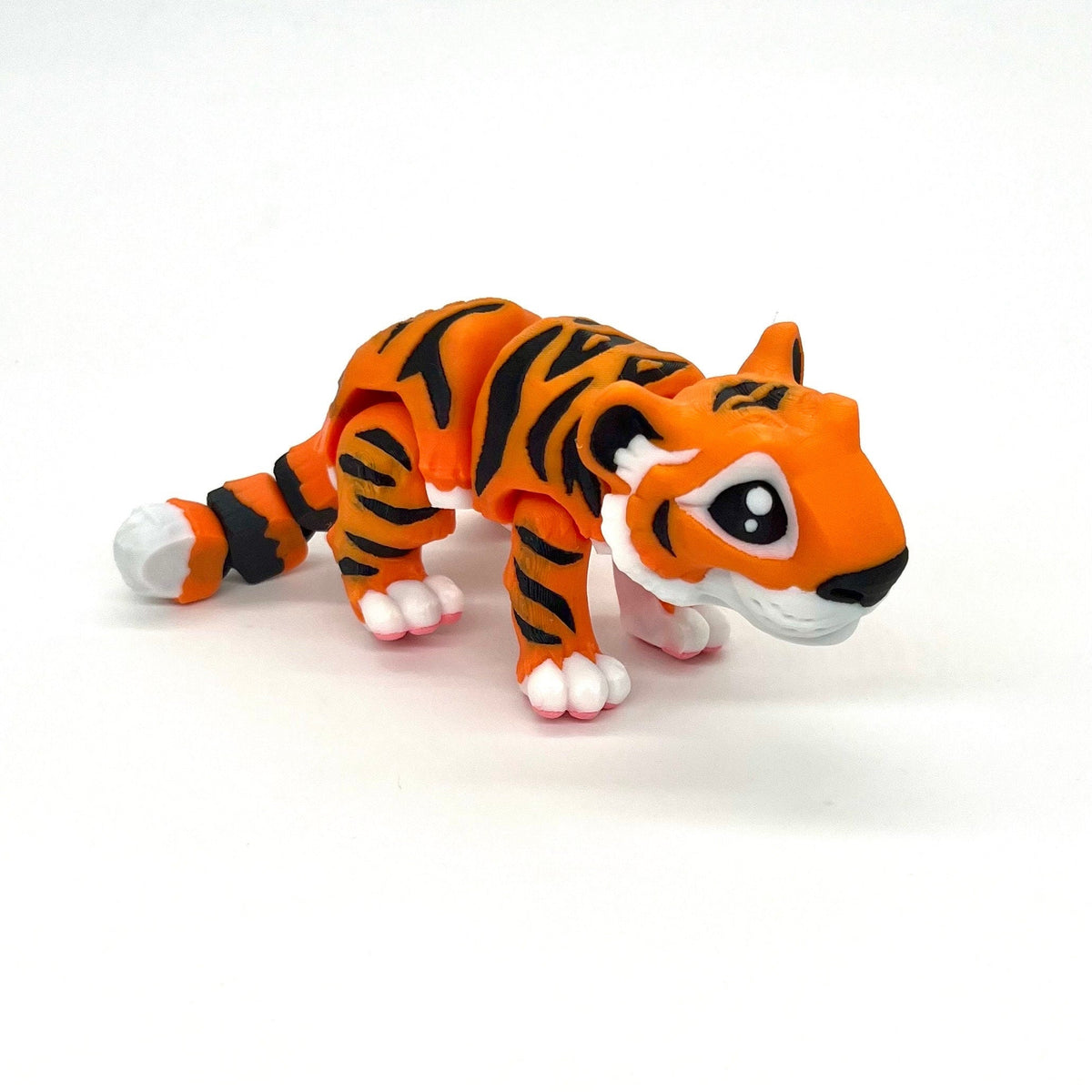 3D Printed Orange Tiger Pocket Bippit