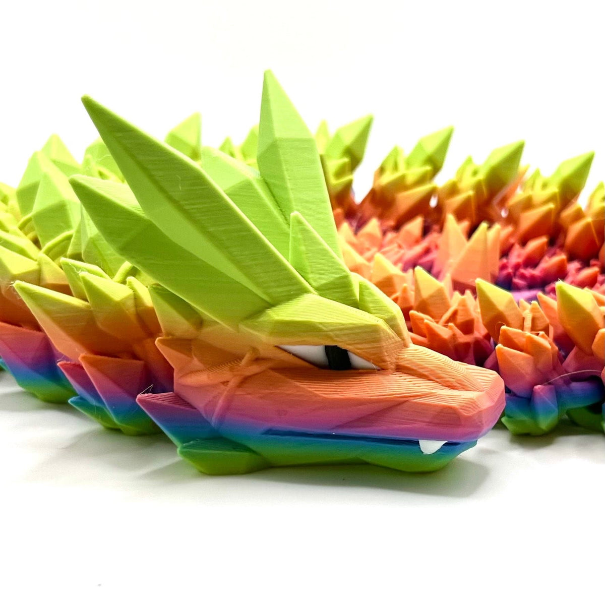 Bippits Large 3D Printed Rainbow Dragon
