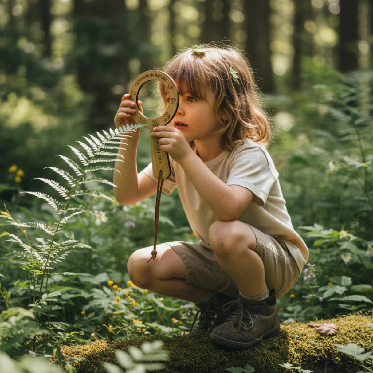Eye Spy Glass Eco Bamboo 5x Magnifying Glass