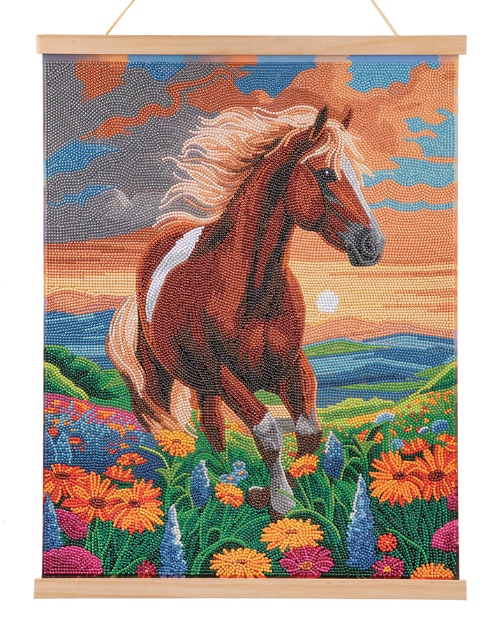 Crystal Art Scroll Kit Majestic Horse