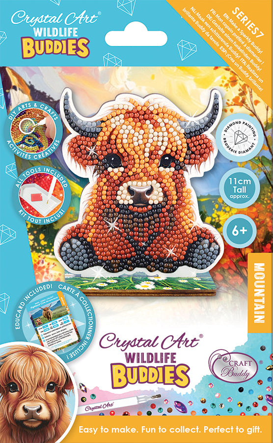 Crystal Art Wildlife Buddies Highland Cow