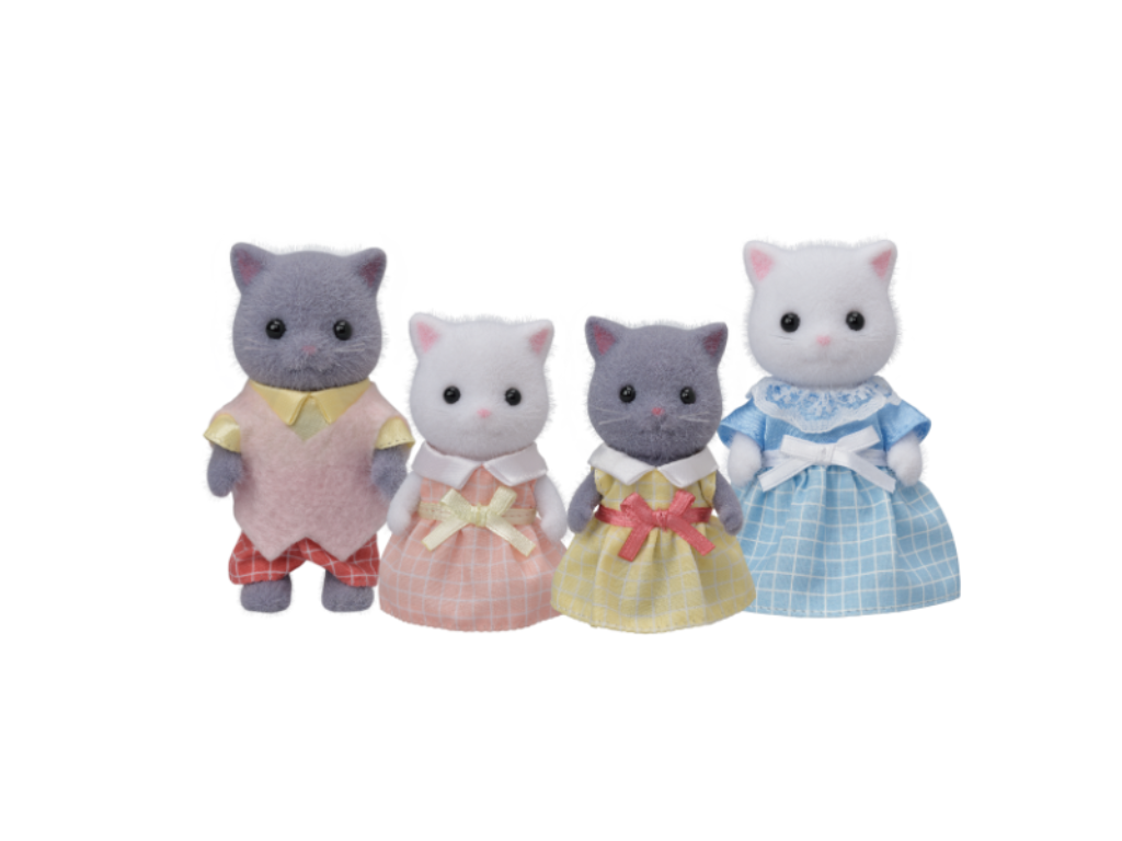 Calico Critters Persian Cat Family