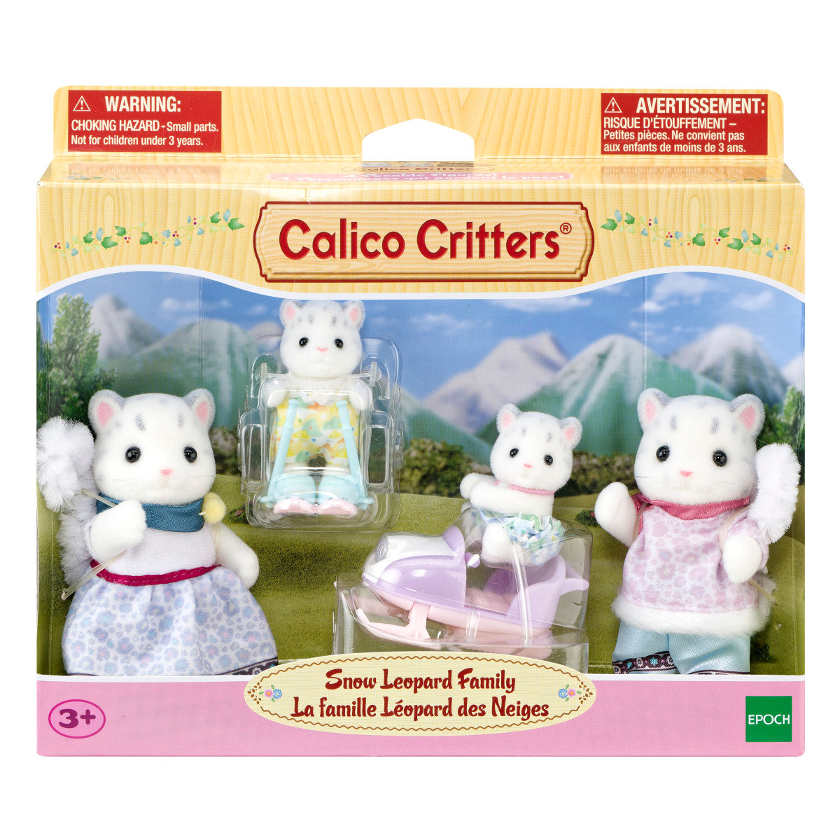 Calico Critters Snow Leopard Family