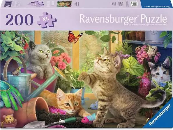 200 pc Feel Well & Puzzle Cheeky Cats