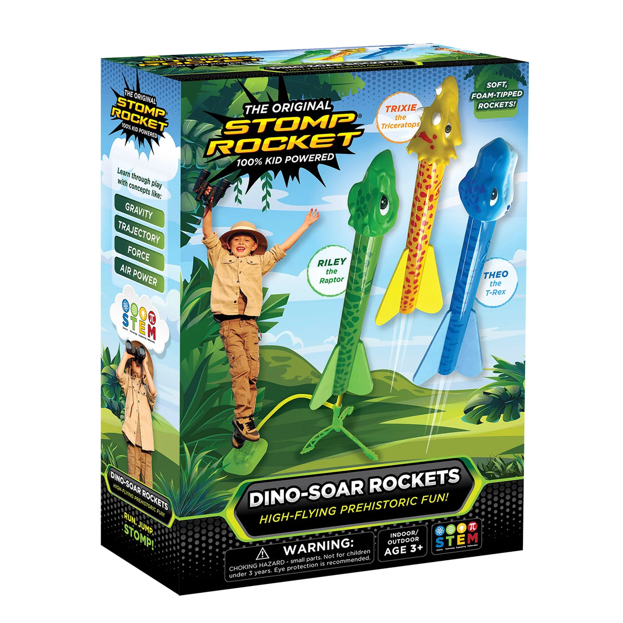 The Original Stomp Rocket Dino-Soar Rockets
