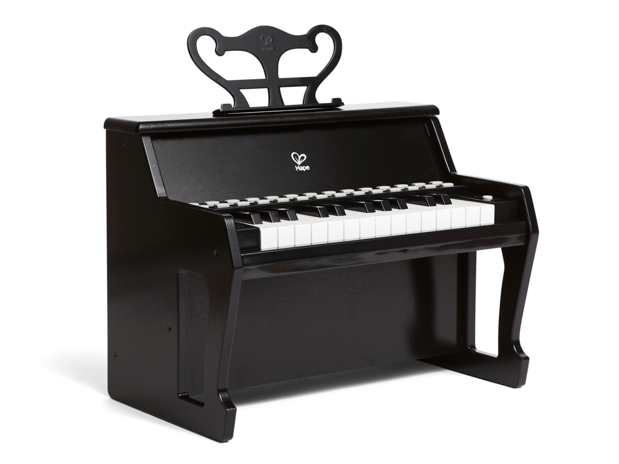 Learn with Lights Black Piano with Stool