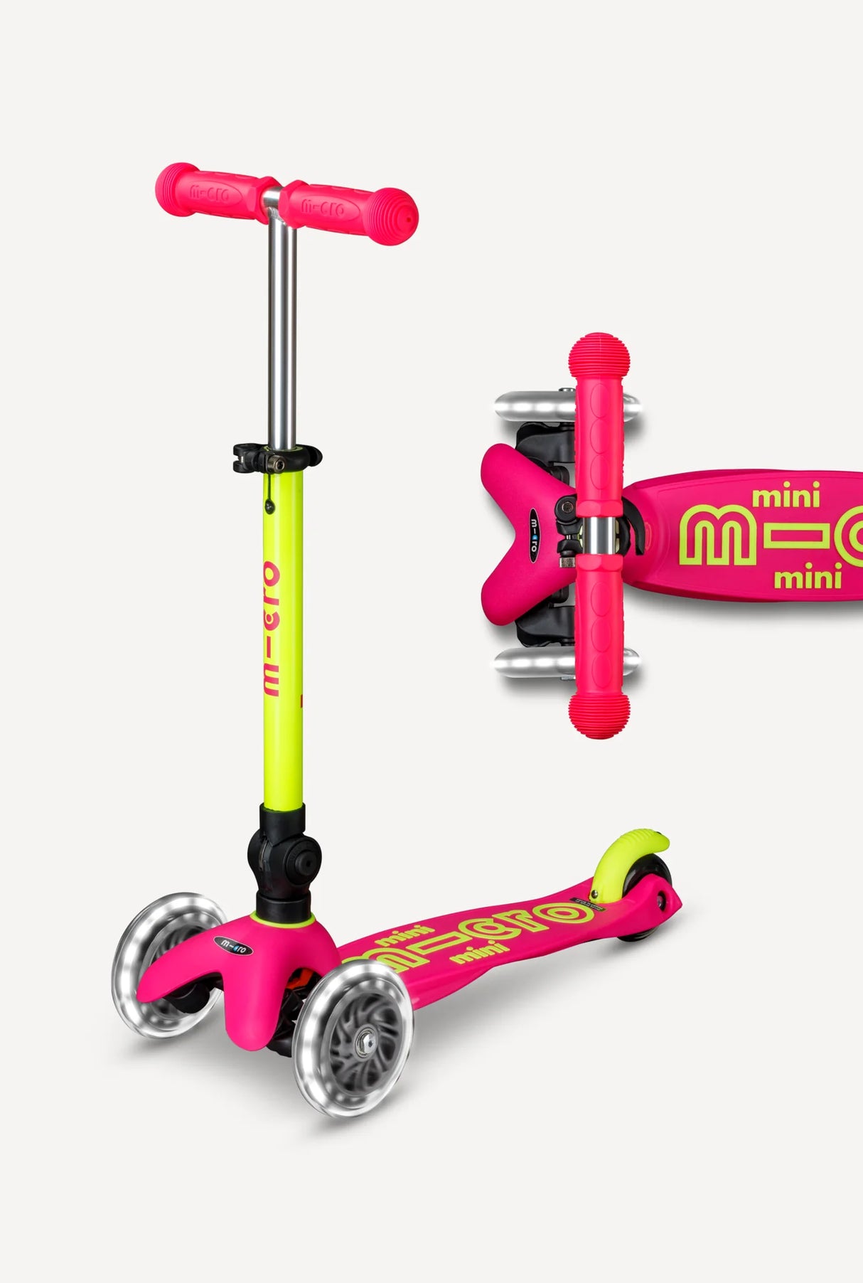 Mini Deluxe Foldable Neon LED Flamingo Yellow