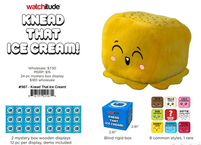 Knead That Ice Cream Mystery Squishy Plush