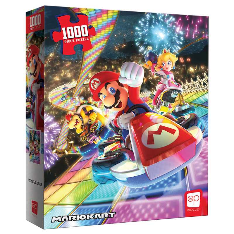 1000 pc Mario Kart Rainbow Road