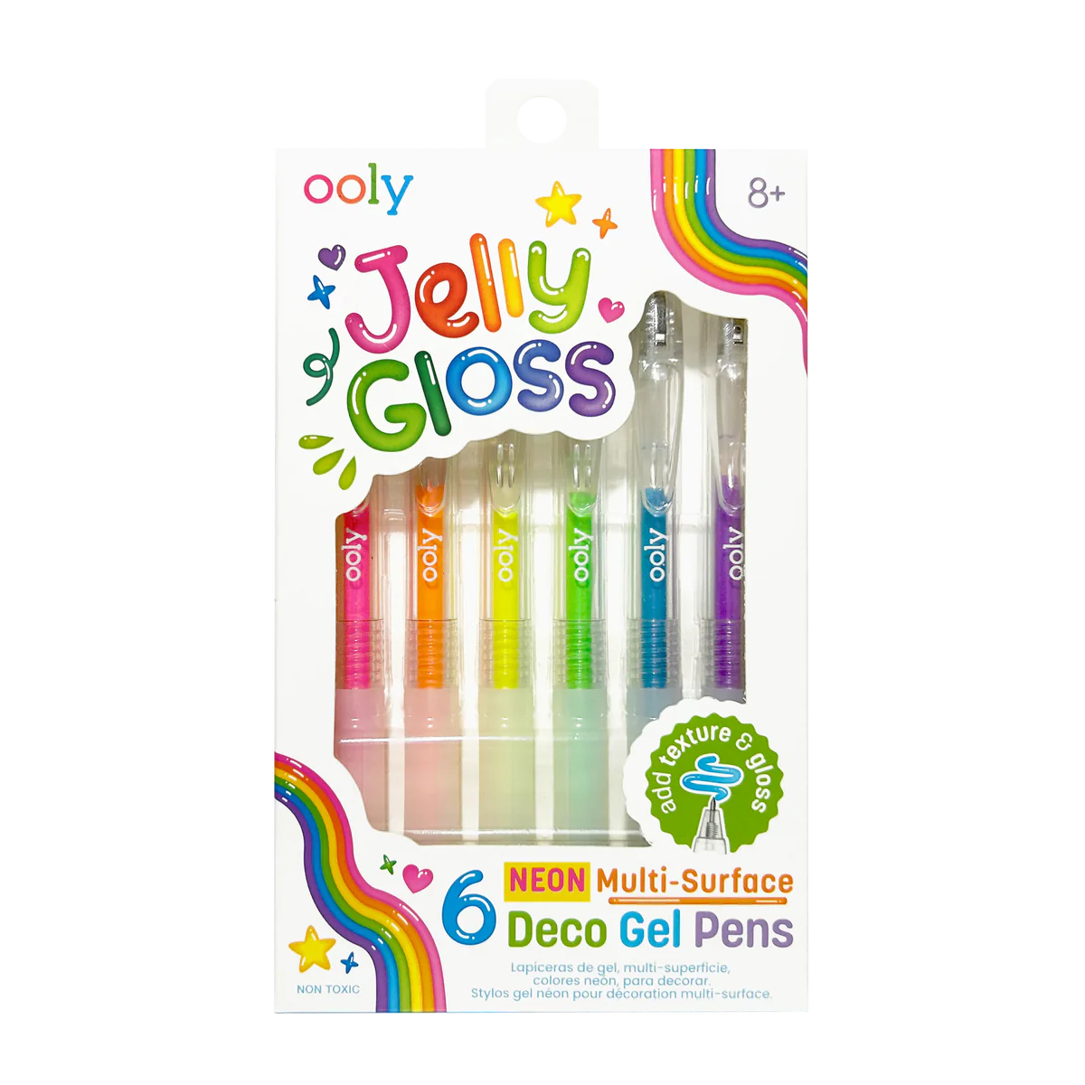 Jelly Gloss Neon Multi Surface Deco Gel Pens