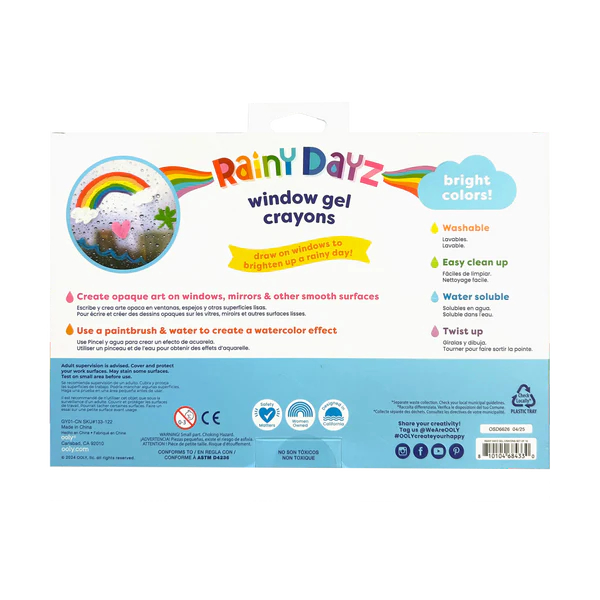 Rainy Dayz Window Gel Crayons