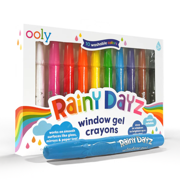 Rainy Dayz Window Gel Crayons