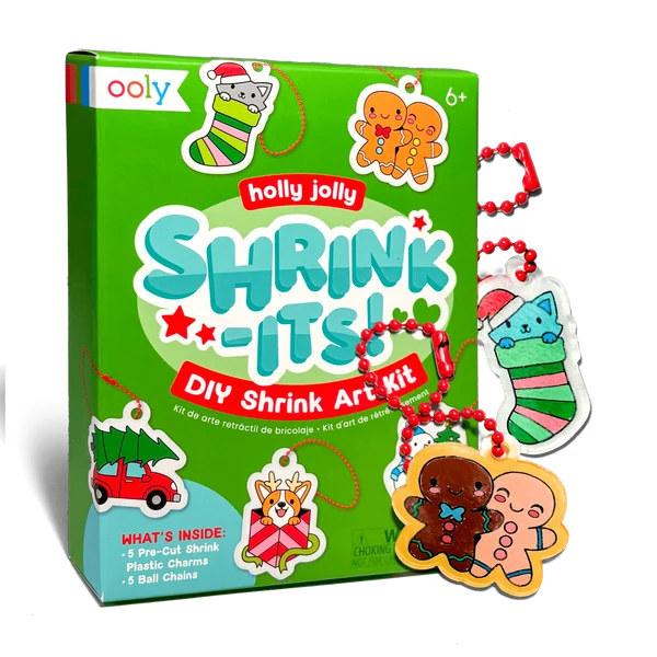 Mini Shrink Its DIY Shrink Art Holly Jolly