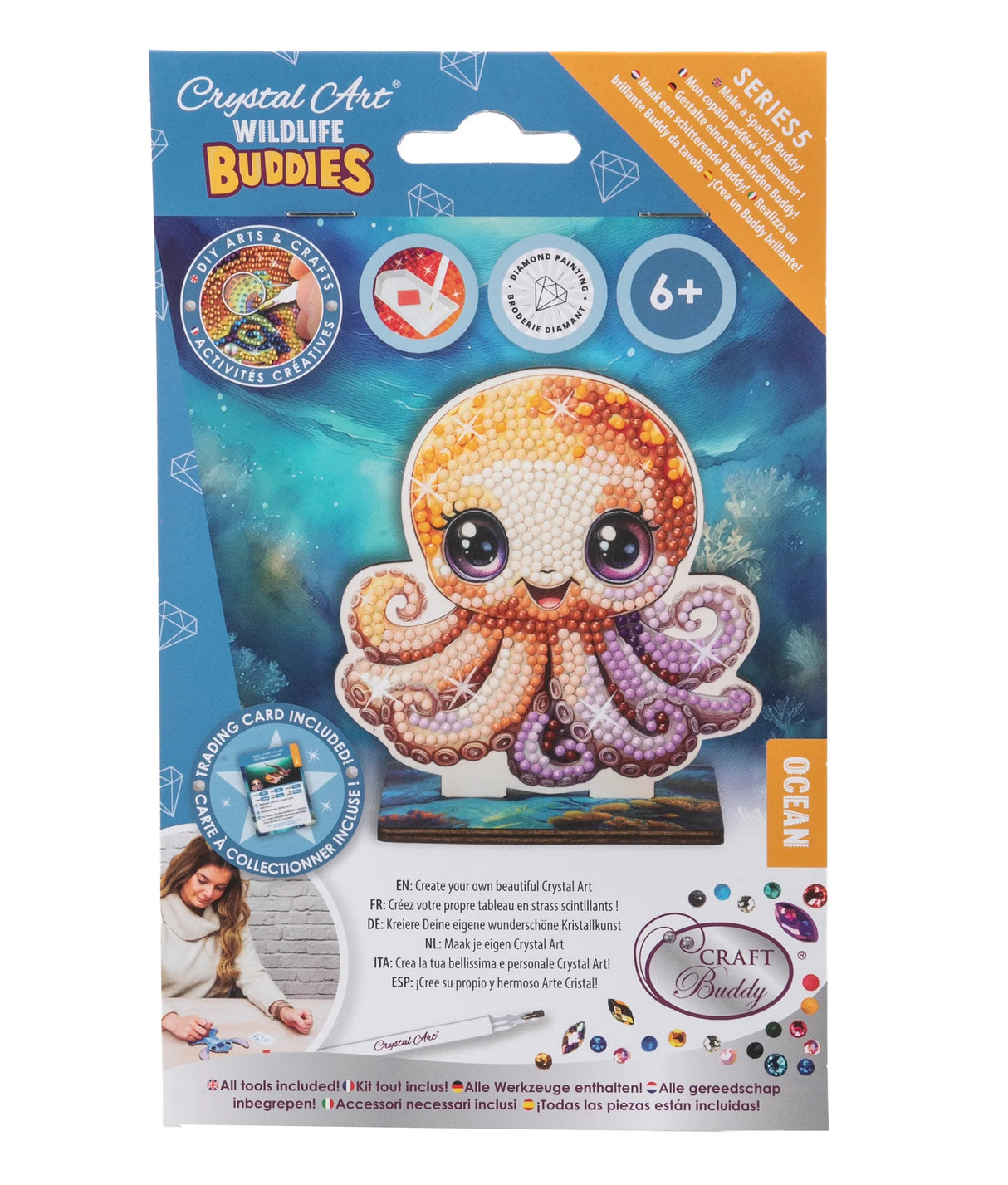Crystal Art Ocean Buddies Octopus