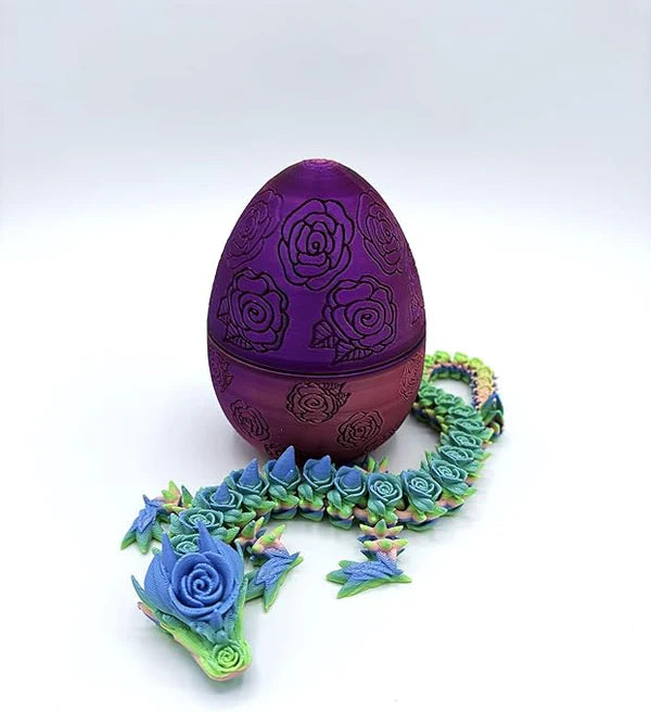 Mystery Rose Dragon Egg 3D Printed