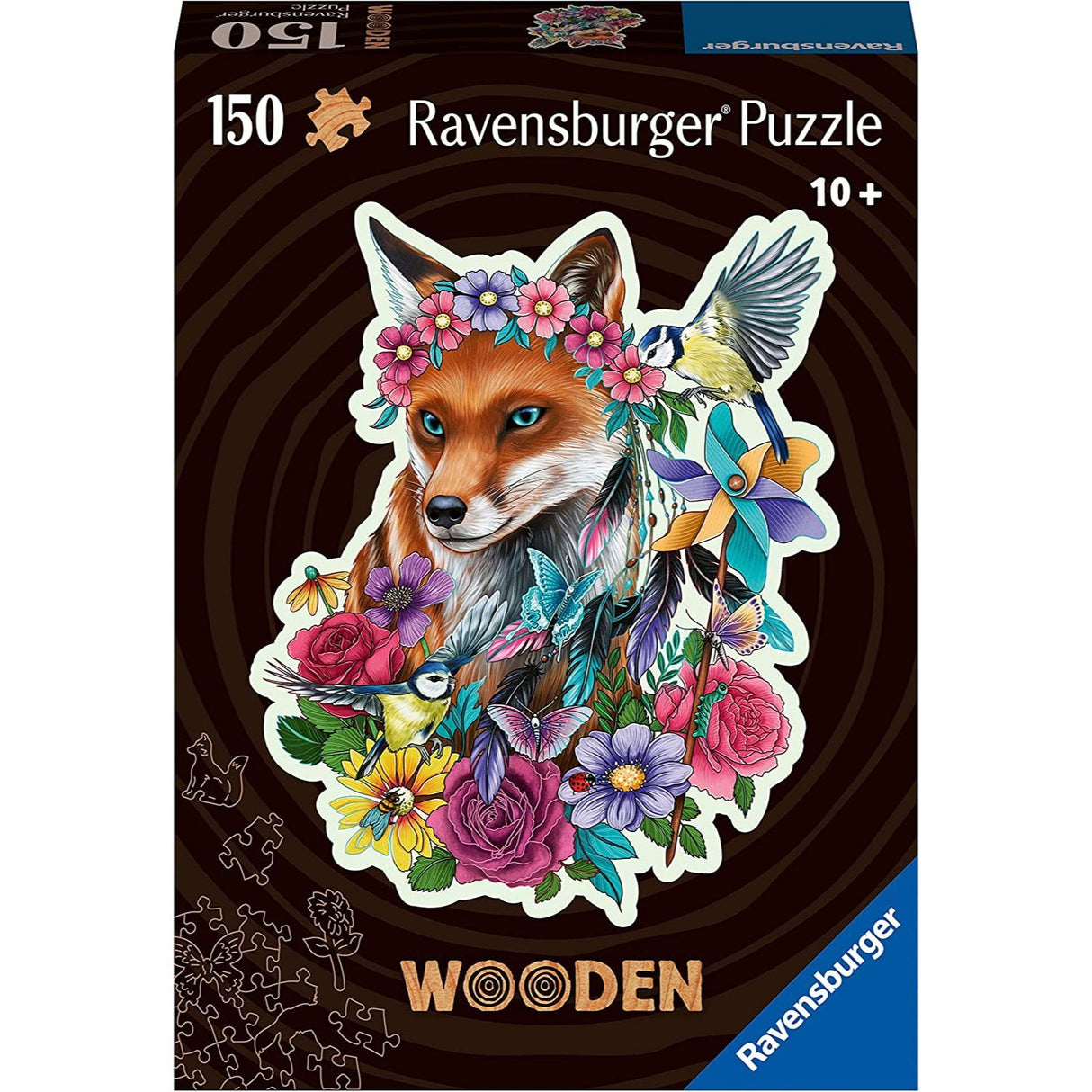 150 pc Wooden Colorful Fox