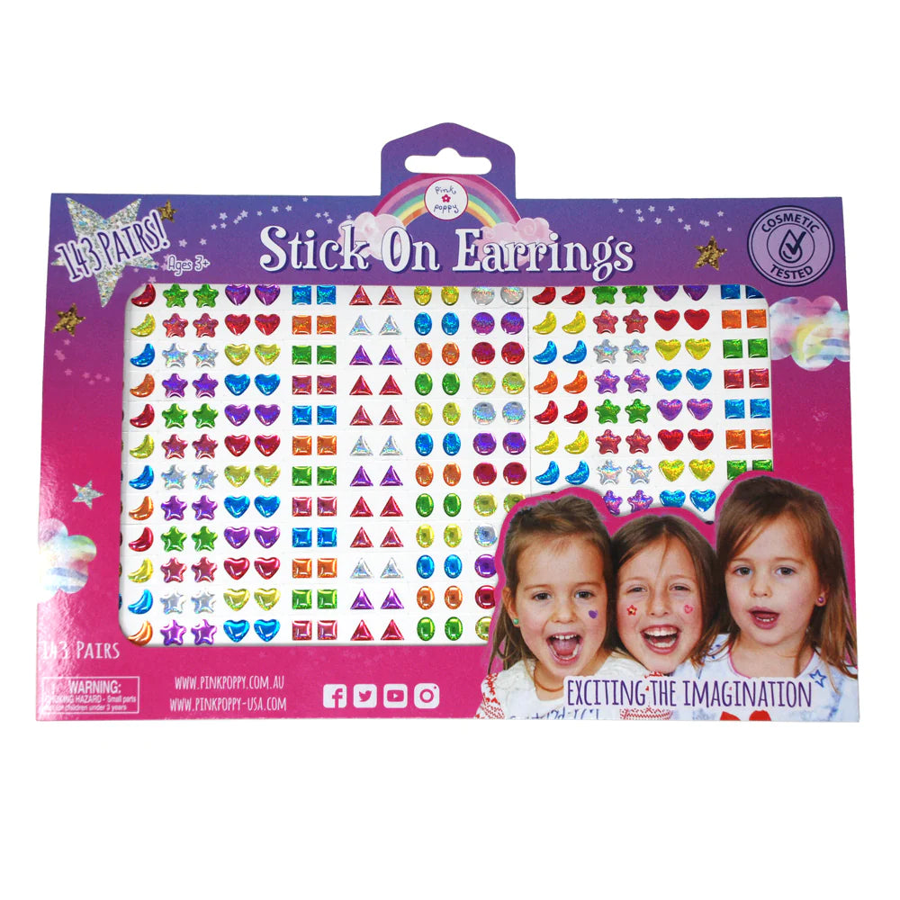 Stick on Earrings 143 Pairs
