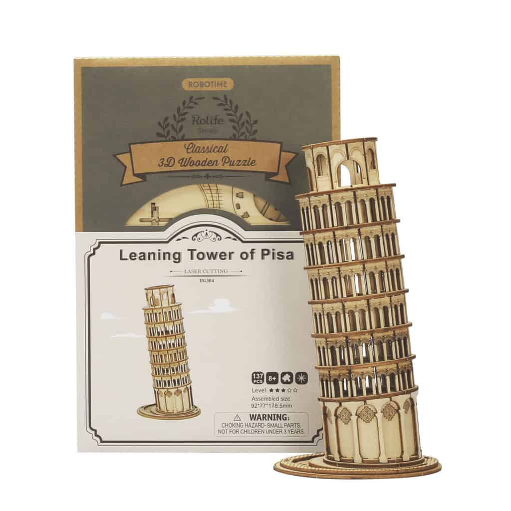 Leaning Tower of Pisa Wooden Puzzle