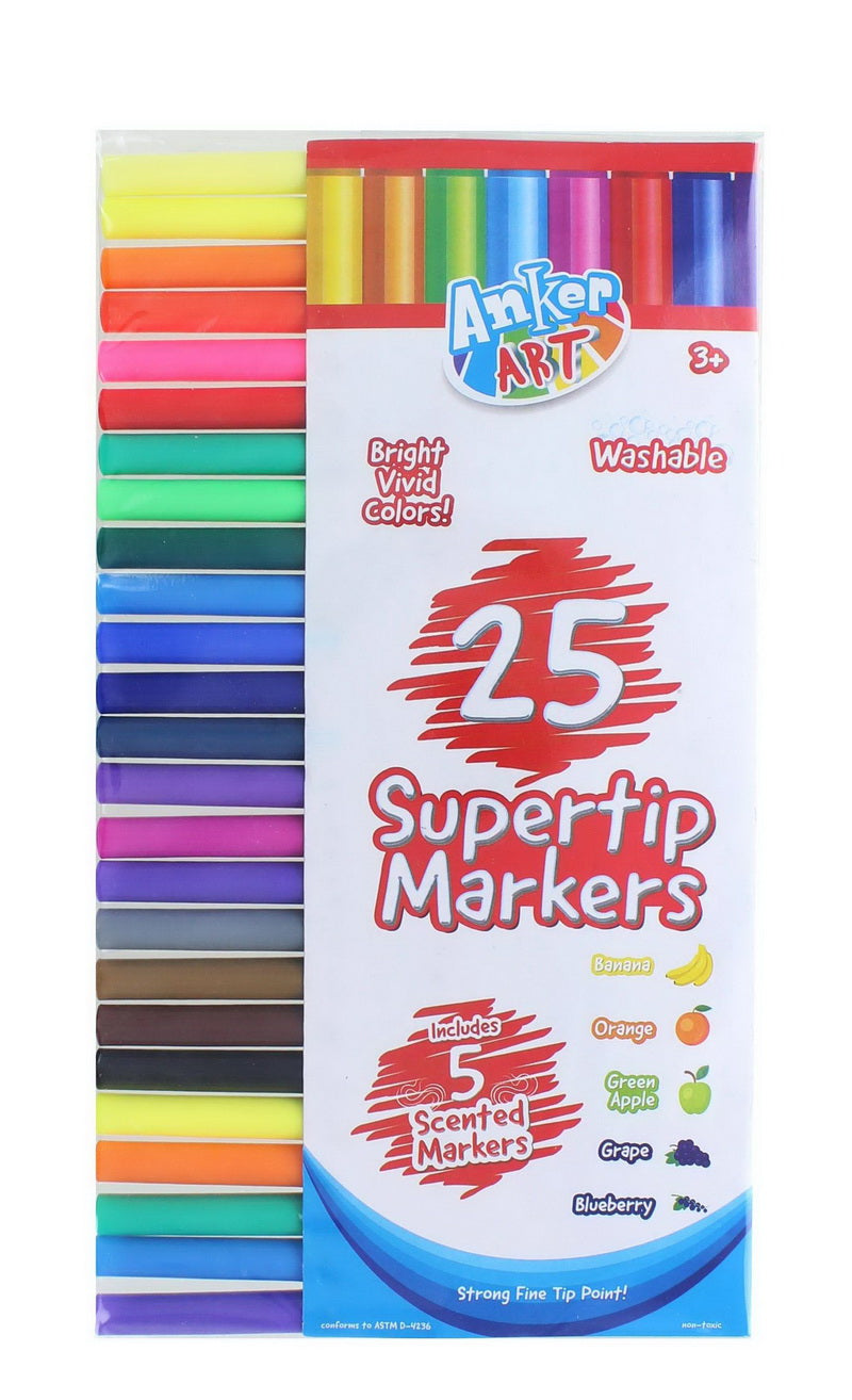 Washable Supertip Markers 25 ct