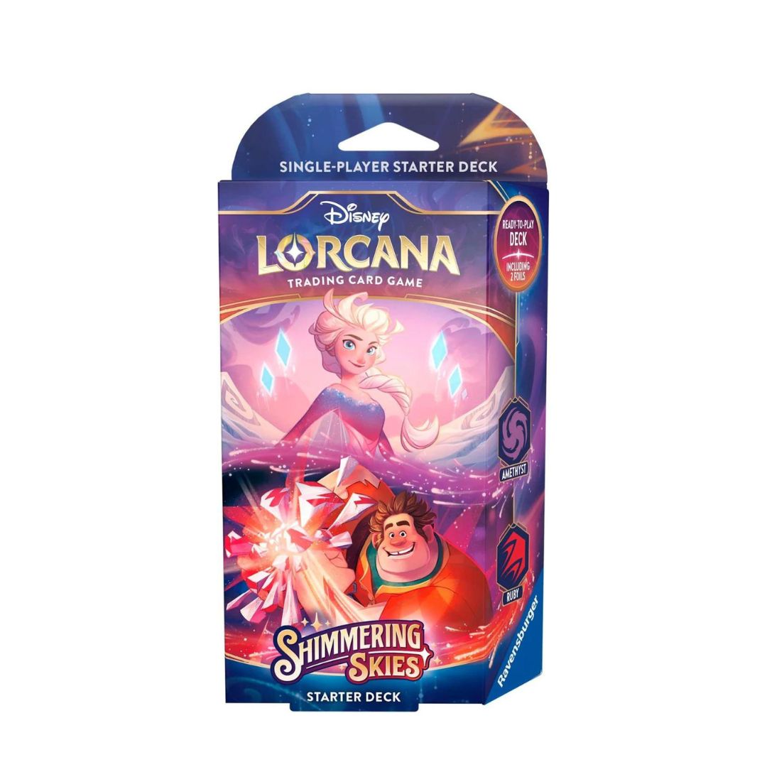 Lorcana Shimmering Skies Starter Pack Elsa and Wreck-It Ralph