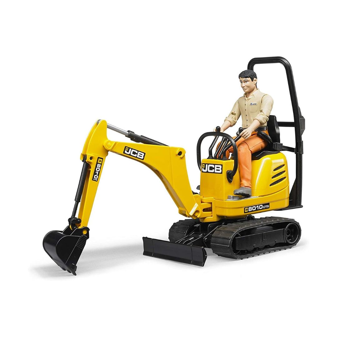 JCB Micro Excavator 8010 CTS & Construction Worker