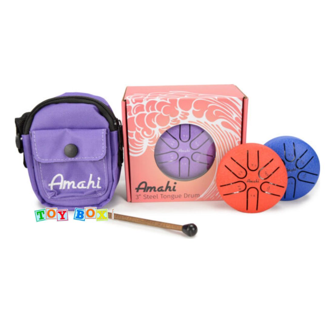 3" Steel Tongue Drum Red