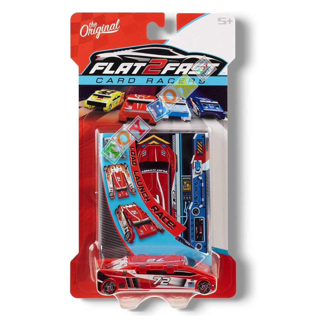 Flat 2 Fast Card Racers (Red 77)