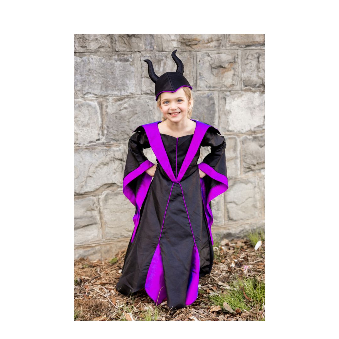 Villain Princess Dress and Headpiece (Size 5-6)