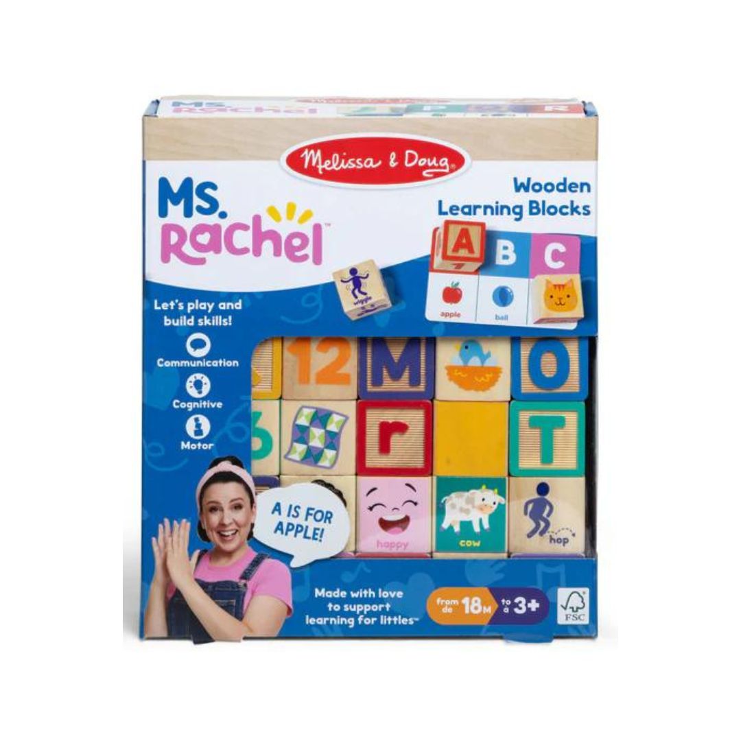 Ms. Rachel Wooden Learning Blocks